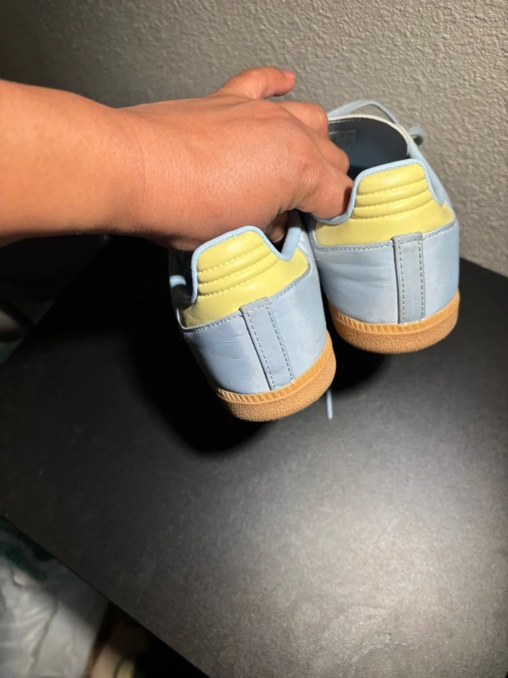 adidas Kids Light Blue and Yellow Sneakers